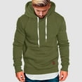 thumbnail image 2 of Rrunsv Men's Hoodies Pullover Lightweight Casual Sweatshirts Jackets Long Sleeve Sport Outdoor Drawstring Hoodie Trendy Clothes Green,3XL, 2 of 4