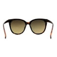 thumbnail image 4 of Womens Stylish Inset Lens Horn Rim Oversize Plastic Sunglasses Tortoise Purple Mirror, 4 of 4