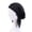 Black, variant on Harmtty Women Head Warp Solid Color Elastic Band Anti-slip Satin Nightcap Breathable One Size Head Protection Chemotherapy Patients Hat Headwear
