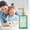 Mint Green, variant on Aquality Thickened Glass Pump Bottle - 380ml Amber Glass Lotion Dispenser, Leakproof Shampoo & Body Wash Bottle, Hammered Texture for Bathroom or Hotel Decor, Gray