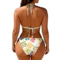 thumbnail image 5 of 2 Piece Swimsuit for Women, Two Piece Swimsuit for Women, Full Coverage Bikini, Womens Bikini Swimsuits, Swimsuit Bikini, Women's Plus Size Triangle Bikini Set, Tie Front Two-Piece Swimsuit, Khaki L, 5 of 5