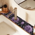 thumbnail image 2 of Yayeee Faucet Mat for Kitchen Sink 30" Diatomite Long Splash Guard Pad, Black Roses, 2 Pack, 2 of 7