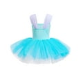 thumbnail image 6 of QEFJNO Princess Leotards Ballet Dance Dress for Girls Tutu Skirted Ballerina Dress Birthday Party, 6 of 8