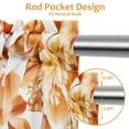 thumbnail image 4 of Alishomtll Fall Orange Valance Curtains for Living Room Bedroom Kitchen Windows Watercolor Floral Print ,52 x 18 inch,Rod Pocket, 4 of 9
