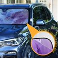 thumbnail image 4 of Foldable Car Windshield Sunshade UV Sun Visor Protector Blocks UV Rays Keeps Vehicle Cool 53x23.5 Inch Watercolor Lavender Clip Art, 4 of 8