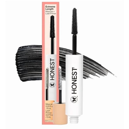 Extreme Length Mascara Plus Lash Primer by Honest for Women - 0.27 oz Mascara