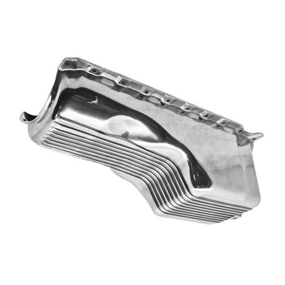 Cobra-Tek- CBK-HZ-8441-POL - Acier Inoxydable Aluminium Compatible 1991-Up Chevy Petit Bloc SB 396 – 400-402 – 427 Gen 5 & 6 Poli à l'Huile – Chrome