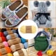 thumbnail image 4 of Hilo De Ganchillo 1 rollo de hilo para manualidades, 100 g, costura, bricolaje, hilo grueso para ganchillo (13) Likrtyny Libre de BPA, 4 of 9