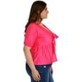 thumbnail image 2 of Blusa Roman Fashion BL-GR-1780-FIUSHA fucsia 40 Talla Extra, 2 of 6