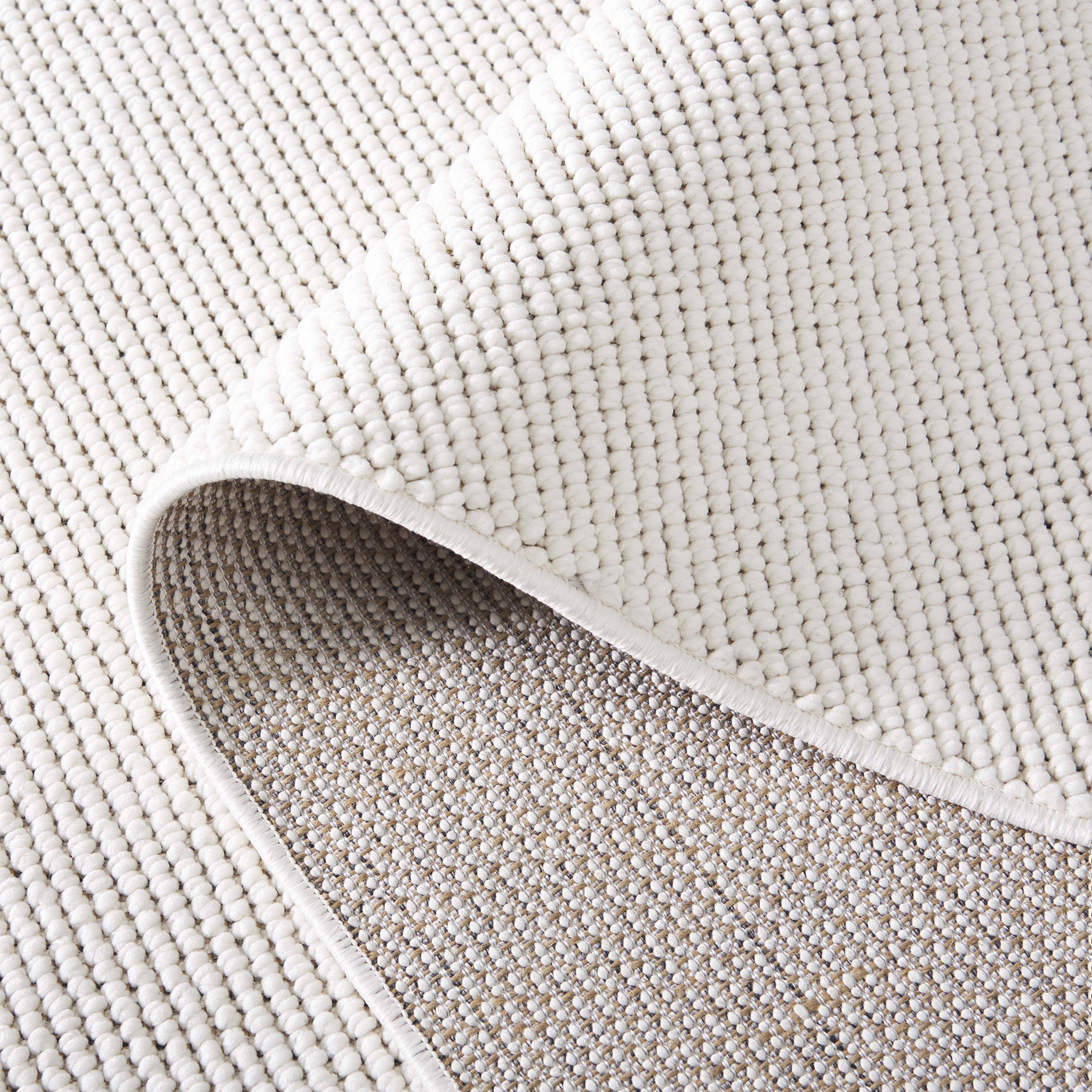 SAFAVIEH Martha Stewart Rebeca Solid Area Rug, Ivory, 5'5" x 7'7"