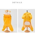 thumbnail image 3 of Cute Pet Dog Raincoat,Rain Jacket Full Body Coverage with Hat,Transparent Brim, Reflective Night Light Strip,Double Layered Waterproof Rain Jacket, Bear Shape Pet Dog Hooded Cloak Yellow M, 3 of 5