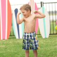 thumbnail image 4 of FORMRS Boys Swim Trunks Quick Dry Mesh Liner Boardshorts Sizes XS-XL, Cartoon Beige Lemon, 4 of 7