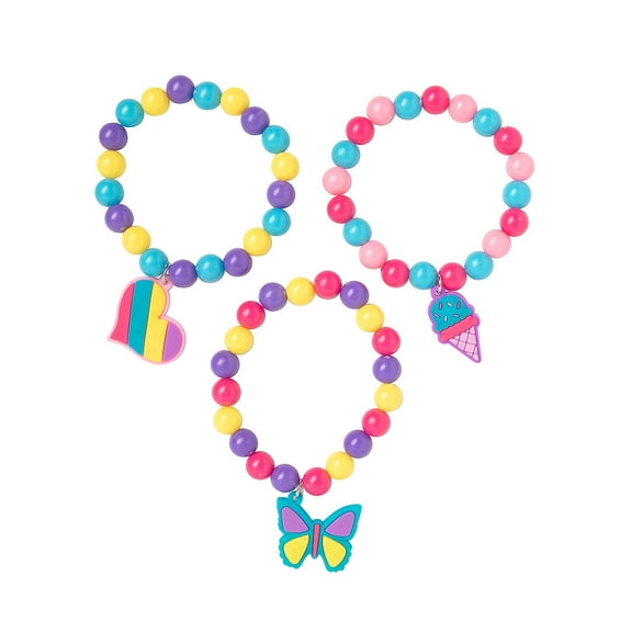 Charm Bead Bracelets, Jewelry, Birthday, 12 Pieces