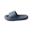 thumbnail image 5 of Gomelly Unisex Shoes Slip On Slides Open Toe House Slippers Non-slip Bedroom Indoor Outdoor Dark Blue 9.5-10, 5 of 5