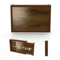 thumbnail image 5 of Furniture of America Roan 20-inch Hidden Storage Cabinet with Photo Frame, Antique Cherry, 5 of 14
