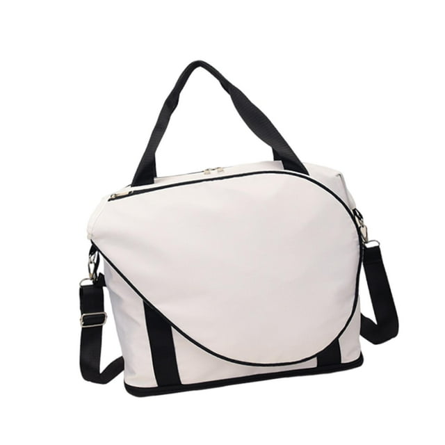 Bolsa para raquetas de tenis, bolsa de gimnasio, bolsa portátil para transportar raquetas, bolsa para raquetas de bádminton Blanco