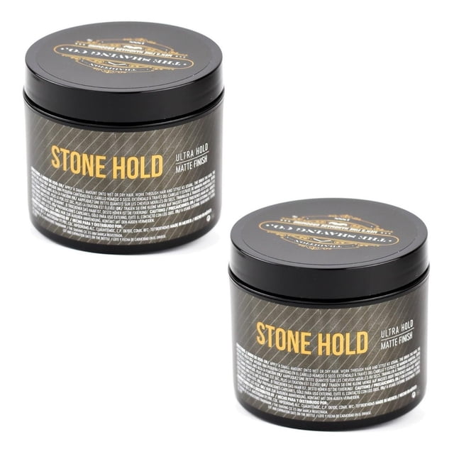 Kit X2 Pomada Cabello The Shaving Co Stone Ultra Hold Matte amarillo 1