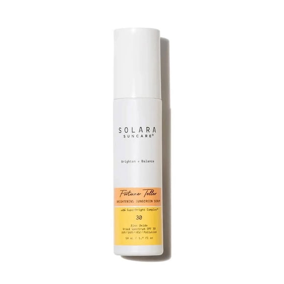 Solara Suncare - Suero Fortune Teller Tint 2 SPF 30 | Vegano por EWG, libre de crueldad y apto para arrecifes | Sin perfume, ligero, piel sensible, , combate la contaminación UVA UVB (1.7 fl oz | 5