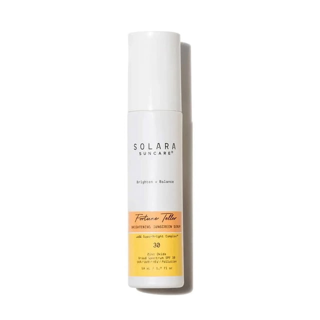 Solara Suncare - Suero Fortune Teller Tint 2 SPF 30 | Vegano por EWG, libre de crueldad y apto para arrecifes | Sin perfume, ligero, piel sensible, , combate la contaminación UVA UVB (1.7 fl oz | 5