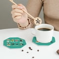 thumbnail image 3 of Leather Coasters with Heat-resistant for Drinks, Cute Sushi -标题2 Octagon, 3 of 5