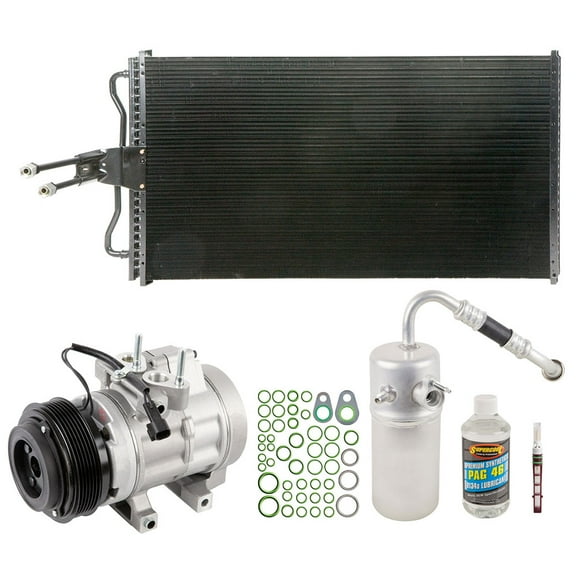 A/C Kit w/ AC Compressor Condenser Drier For Ford F150 F-150 4.2L V6 2007 2008 - BuyAutoParts