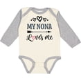 thumbnail image 3 of Inktastic My Nona Grandma Loves Me Girls Girls Long Sleeve Baby Bodysuit, 3 of 5