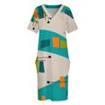 thumbnail image 4 of Mid-Century Modern Abstract Space Age Loose Pocket Dress dresses summer luxury dresses, 4 of 7