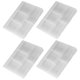 thumbnail image 3 of 4pcs Plastic Storage Boxes with Lids, Divided Organizer for Hardware, Jewelry & Accessories, Stackable Design for Easy Access and Space Saving, 3 of 5