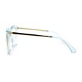 thumbnail image 4 of Womens Oversize Cat Eye Chic Blue Light Filtering Computer Eyeglasses Blue, 4 of 4