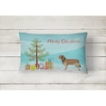 thumbnail image 2 of Carolines Treasures BB8457PW1216 Catalan Sheepdog Christmas Canvas Fabric Decorative Pillow, 12H x16W, multicolor, 2 of 3
