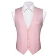 thumbnail image 4 of Chaleco S-5xl de 20 colores para hombre, chaleco de seda liso, rosa, azul, negro, rojo, Morado, blanco, caqui, ajustado, chaqueta sin mangas, Barry Wang, 4 of 5