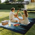 thumbnail image 5 of Fsddascl Forest Turquoise Outdoor Rug for Patio/Deck/Porch, Non-Slip Large Area Rug 5 x 8 Ft, Retro Trees Silhouette Landscape Indoor Outdoor Rugs Washable Area Rugs, Reversible Camping Rug Carpet, 5 of 5