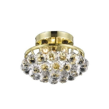 

Elegant Lighting Corona 10 3 Light Royal Crystal Flush Mount