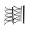 thumbnail image 2 of Luku Double Folding Security Gate, 61" H x 122" W Flexible Expanding Security Gate, Folding Driveway Door Gate, Aluminum Security Gate, 360°Rolling Barricade Gate, Scissor Gate or Door, 2 of 8
