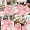 thumbnail image 5 of 6'x9' Area Rugs, Pink Coastal Shell Indoor Outdoor Area Rug for Living Room Bedroom, Nautical Beach Ocean Summer Washable Bathroom Rugs Kitchen Floor Carpet Mats Home Decor Aesthetic, 5 of 8