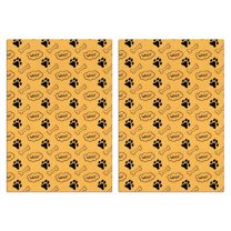 2 Pcs Funny Kitchen Towels,Paw Prints and Bones Microfiber Dish Towels,Kitchen Tea Towels,Kitchen Towel Set (18" X 26")