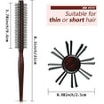 thumbnail image 2 of 3 Pieces Small Round Brush for Short Hair, 1 Inch Styling Hair Brush for Pixie, 2 of 5