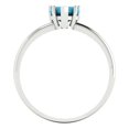 thumbnail image 4 of 1.25 ct Heart Cut Simulated Turquoise Solitaire 14K White Gold Womens Engagement Ring, 4 of 5