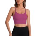 thumbnail image 4 of INSPIRE CHIC Women's Camisole Built-in Bra Padded Workout Basic Invisible Tank Top XL Pink, 4 of 4