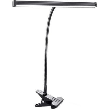 BZBRLZ LED Black Clip-on Flexible Gooseneck Reading Light Desk Lamp
