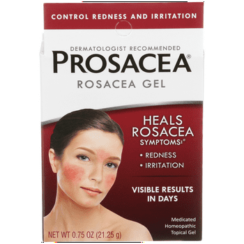 Prosacea Medicated Gel, Heals Rosacea Symptoms of Redness, Pimples and , 0.75 oz