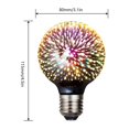 thumbnail image 2 of Bombilla decorativa de fuegos artificiales de colores 3D, lámpara de ambiente de 4,5 W, 125 lm, dura hasta 30000 H para decoración navideña de vacaciones, 2 of 6