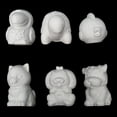 Go Create Paint Your Own Plaster Animal Figurines, 6 White Mini Plaster Figurines