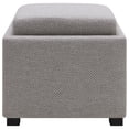 thumbnail image 2 of Cameron Square Fabric Storage Ottoman with Tray - Cardiff Gray, 2 of 7