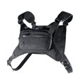 thumbnail image 4 of Bolsa de pecho para deportes al aire libre, chaleco táctico, bolsa utilitaria Oxford para Negro, 4 of 9