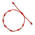 thumbnail image 3 of Miangastore Hand-woven 7-knot Adjustable Bracelet Luck Red Rope Bracelet Beads Braided Bracelet, 3 of 8