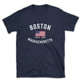 thumbnail image 1 of Boston Massachusetts Patriot Men's Cotton T-Shirt, 1 of 1