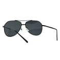 thumbnail image 3 of Modern Aviator Sunglasses Flat Top High Bridge Metal Frame UV400 Black, Black, 3 of 4