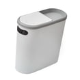 thumbnail image 1 of Cubo de basura nórdico para cocina con ranura de almacenamiento, sencillo, delgado y estrecho, para baño, terraza, estudio en casa, 1 of 9