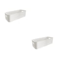 thumbnail image 1 of Cateissary White Sturdy And With Polished Sides Use Long-term Durable Storage With Basket Odorless Storage Environmentally Blanco 2piezas, 1 of 6